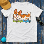 Every Day Is Dog Day Corgi T-Shirt — White