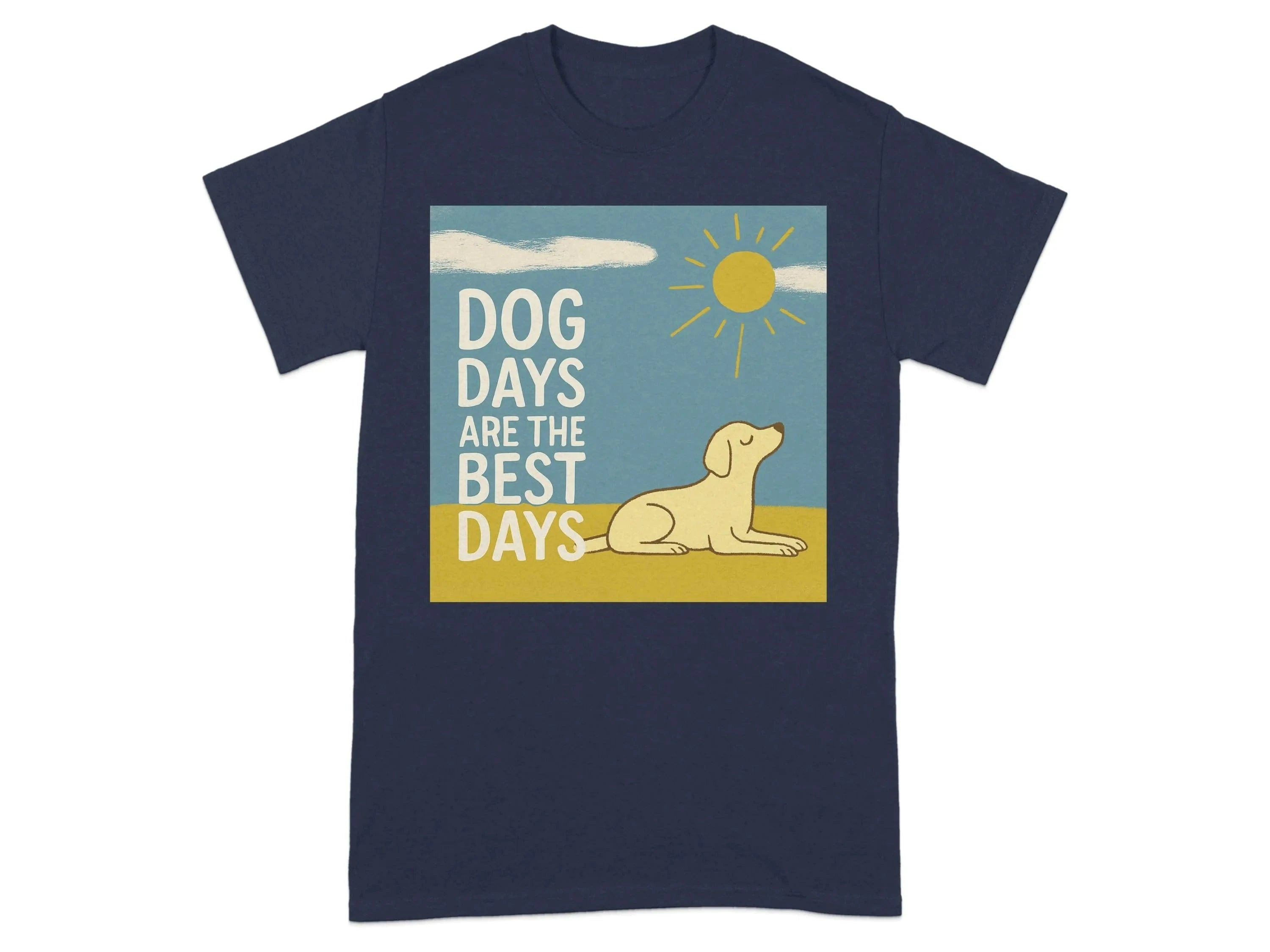 Dog Days Are The Best Days Yellow Lab T-Shirt T-shirt