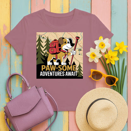 Paw-some Adventures Await Graphic T-shirt product type