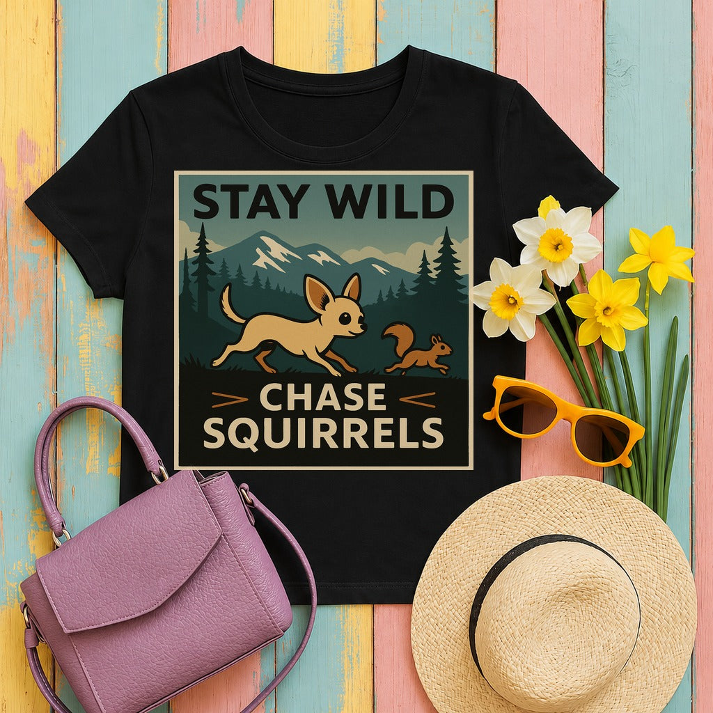 Stay Wild: Chihuahua Adventure t-shirt