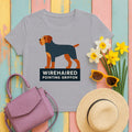 Wirehaired Pointing Griffon Silhouette T-shirt in Athletic Heather