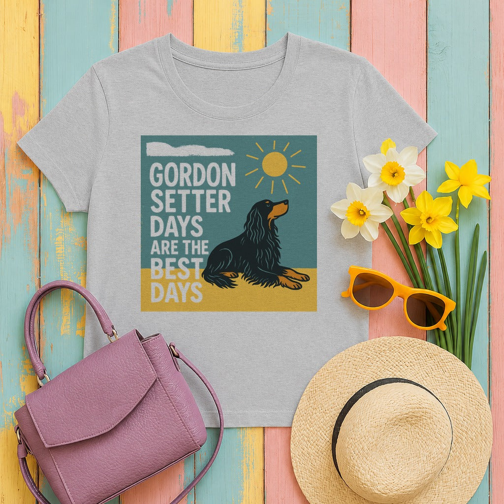 Vintage Gordon Setter Days T-Shirt in Sport Grey