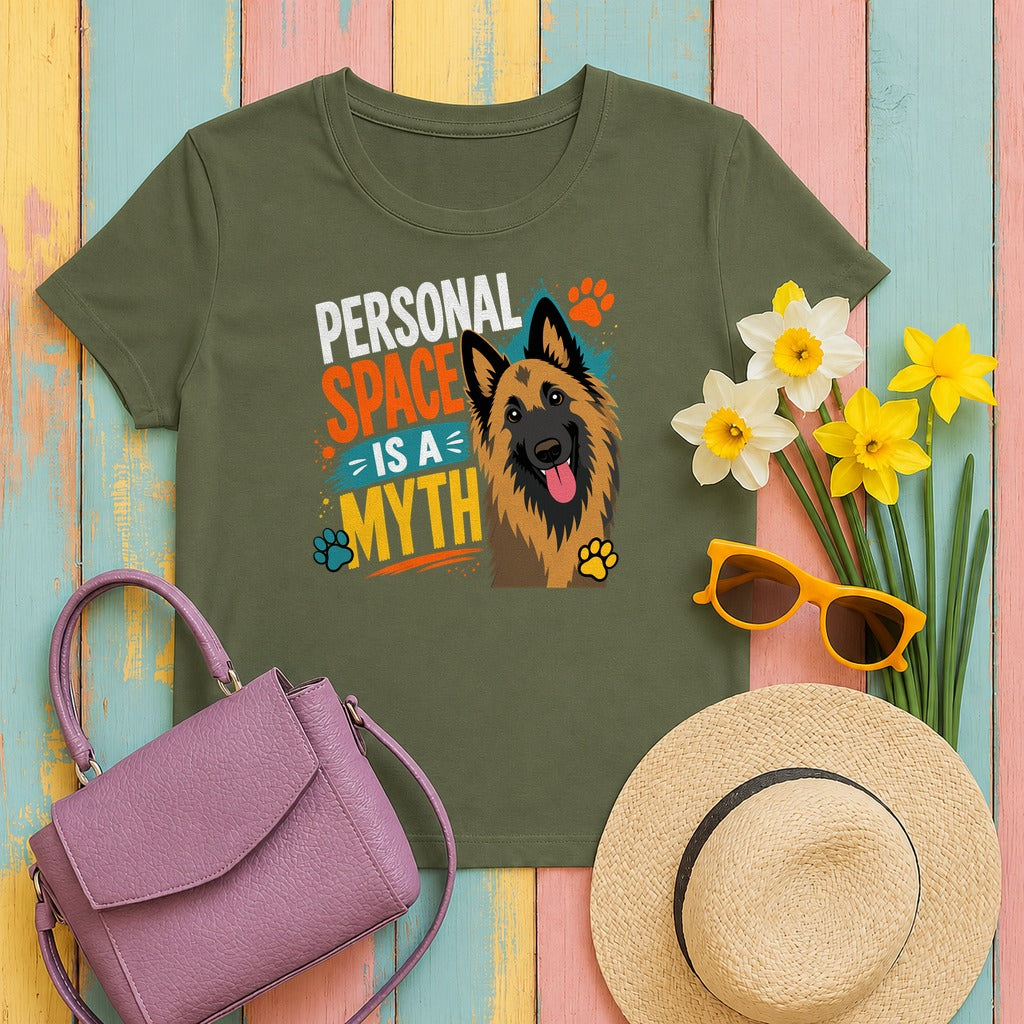 Personal Space Is A Myth Tervuren T-shirt in Military Green