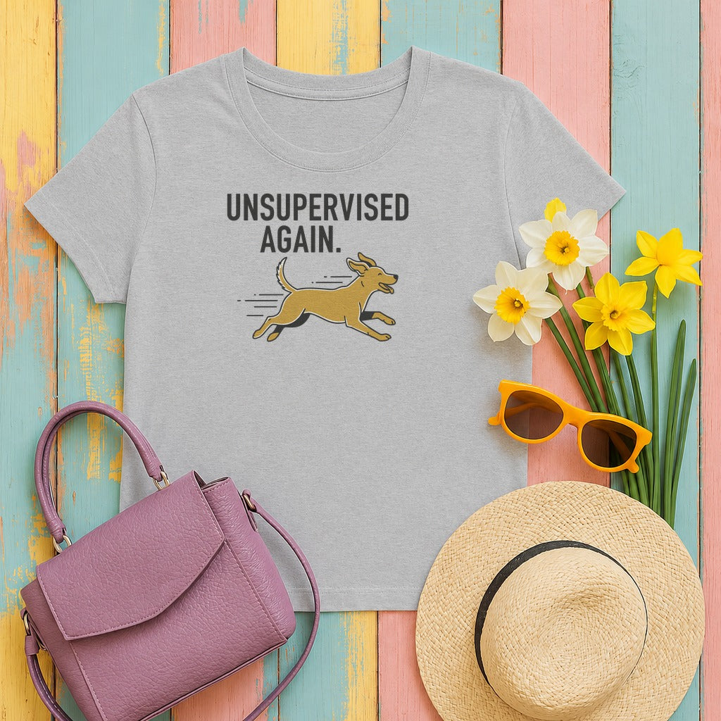 Unsupervised Again Dog T-Shirt in Sport Grey