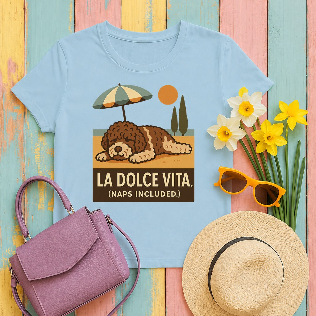 Lagotto La Dolce Vita Tee in Light Blue
