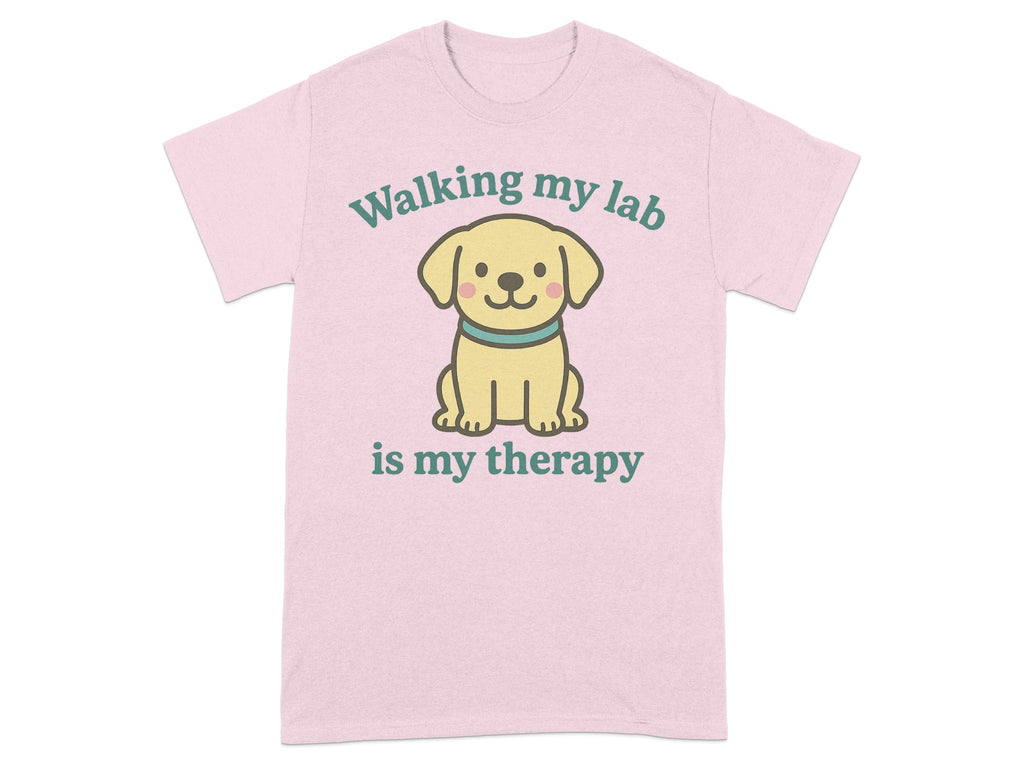 Walking my lab is my therapy graphic t-shirt