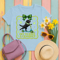 Whimsical Labrador Crashout T-Shirt in Light Blue