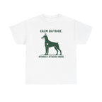Calm Outside Doberman T-Shirt