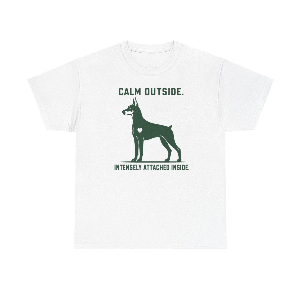 Calm Outside Doberman T-Shirt
