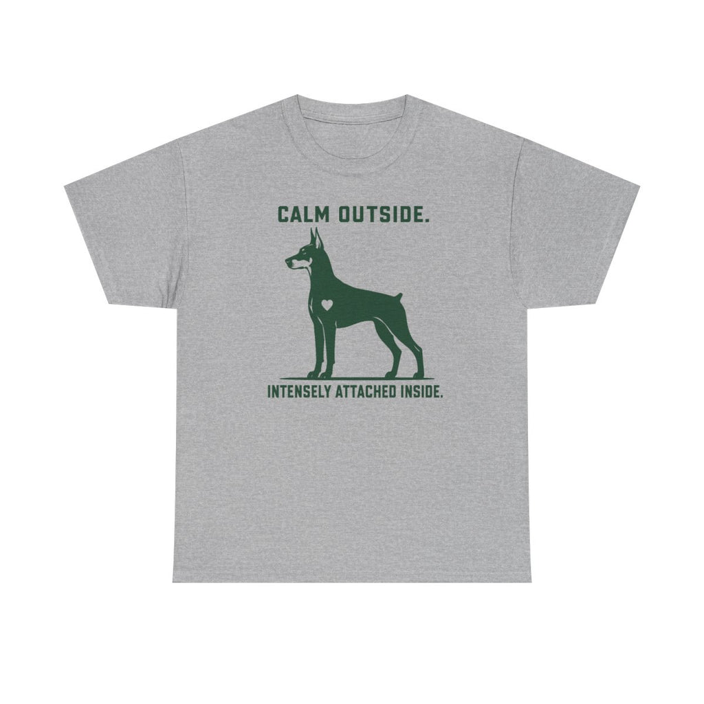 Calm Outside Doberman T-Shirt