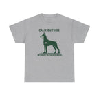 Calm Outside Doberman T-Shirt