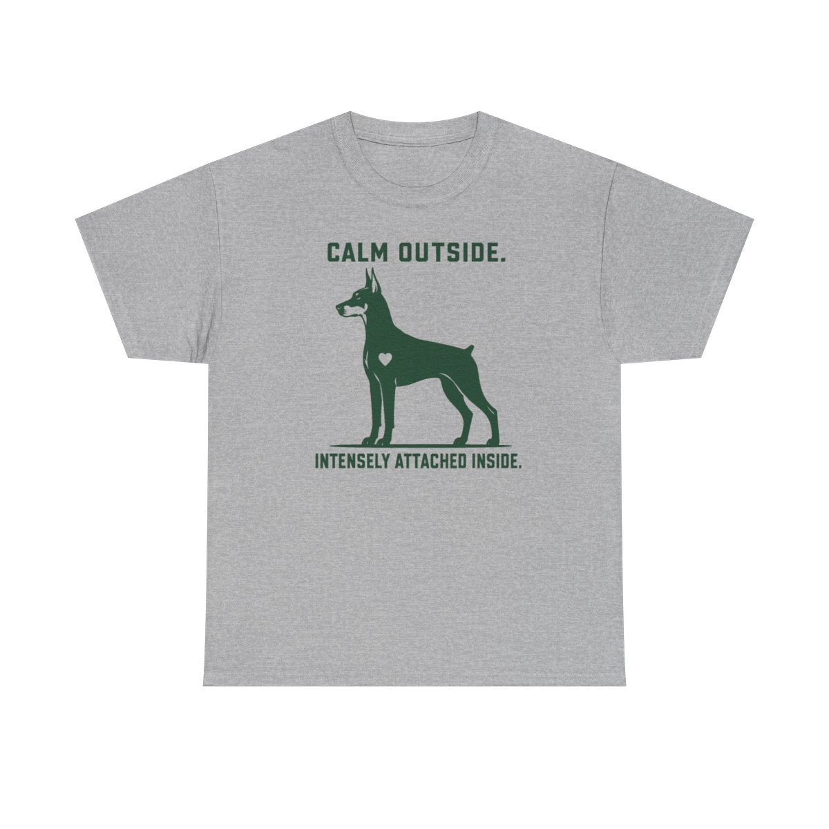 Calm Outside Doberman T-Shirt