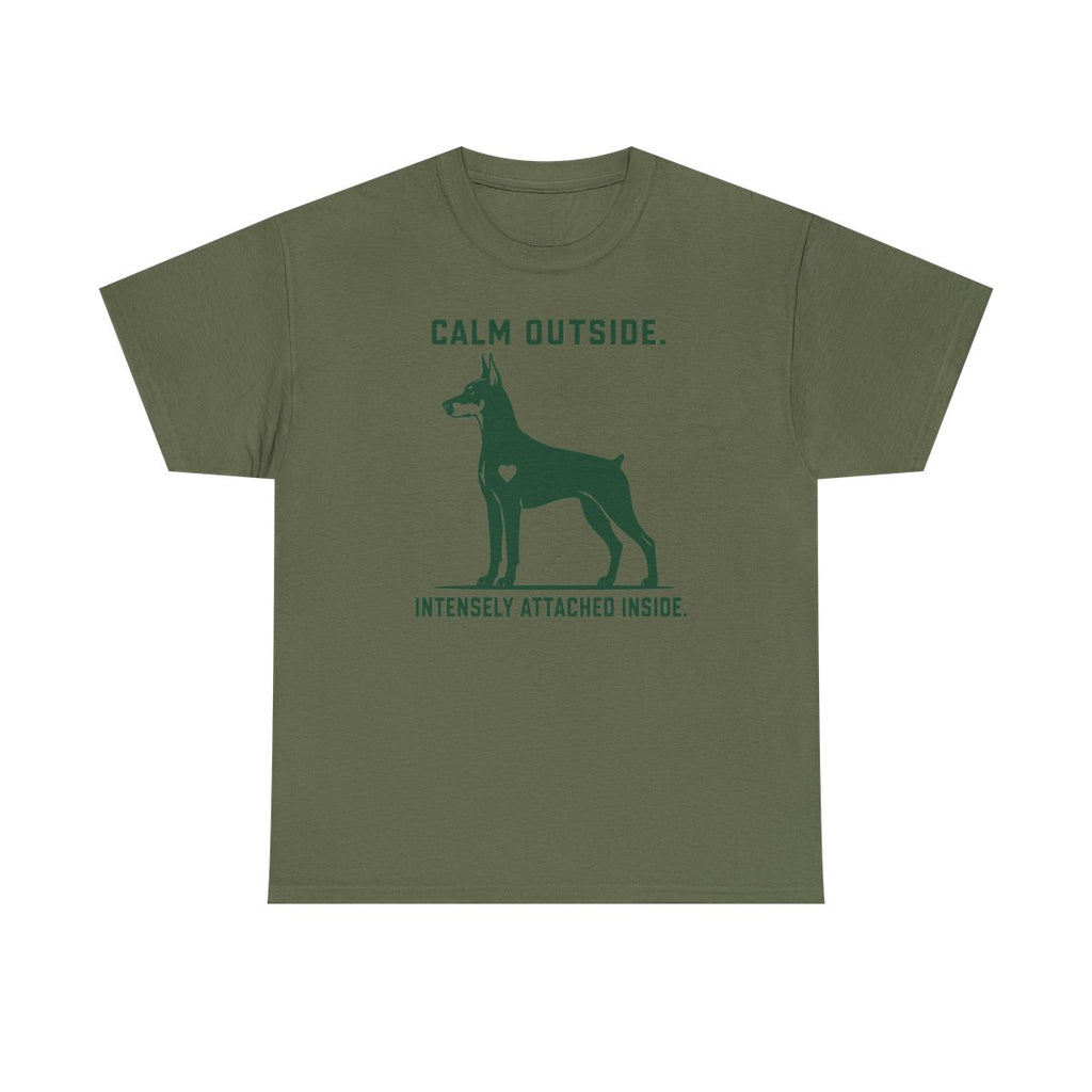 Calm Outside Doberman T-Shirt
