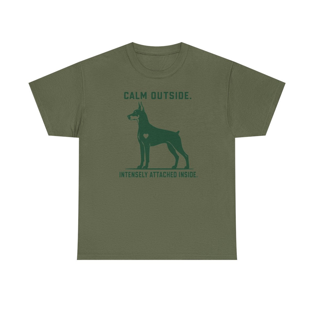 Calm Outside Doberman T-Shirt