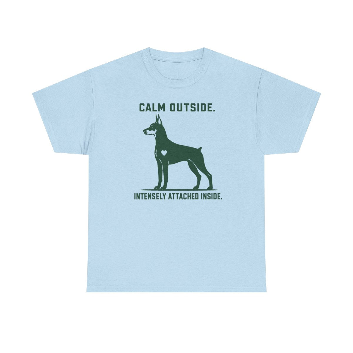 Calm Outside Doberman T-Shirt