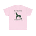 Calm Outside Doberman T-Shirt