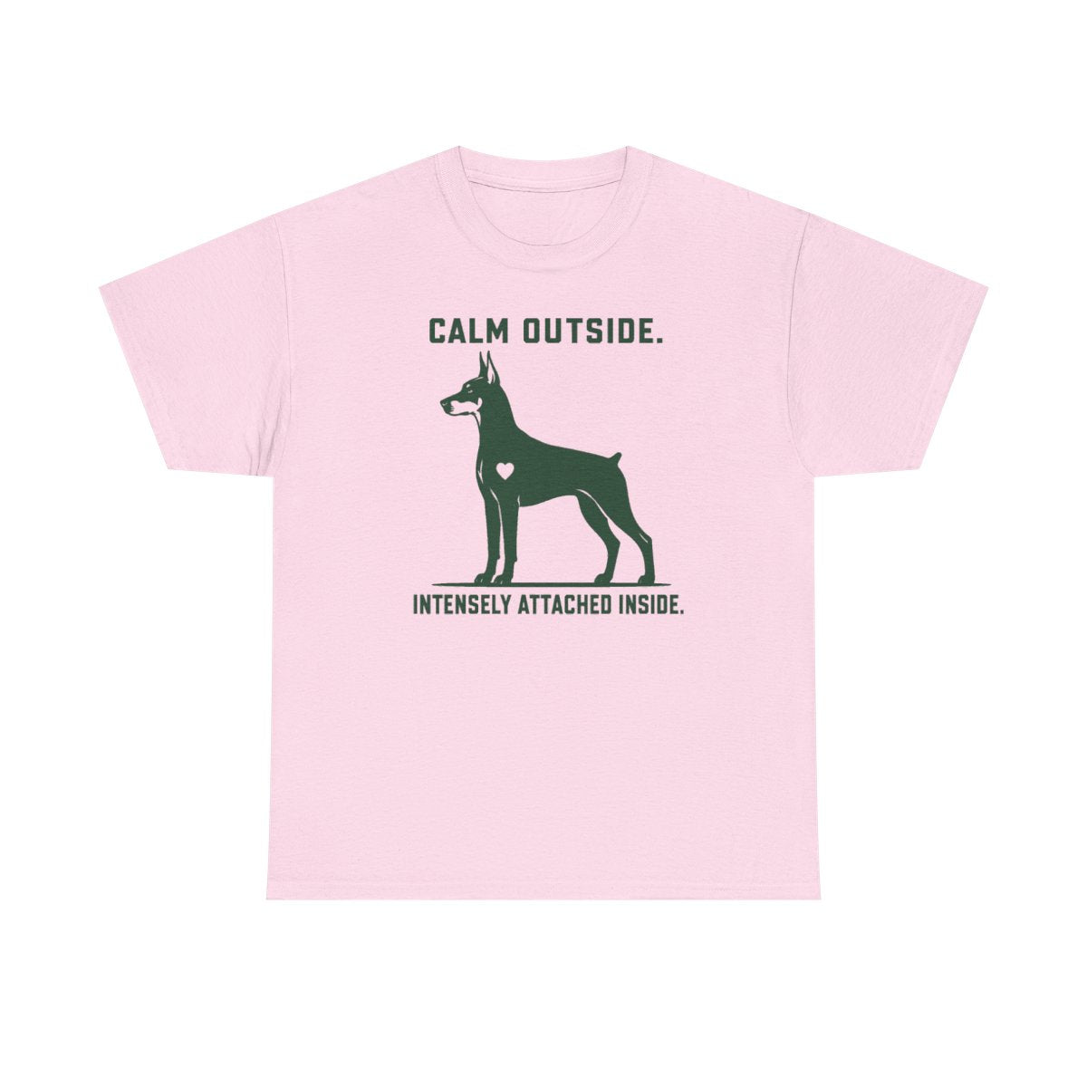 Calm Outside Doberman T-Shirt