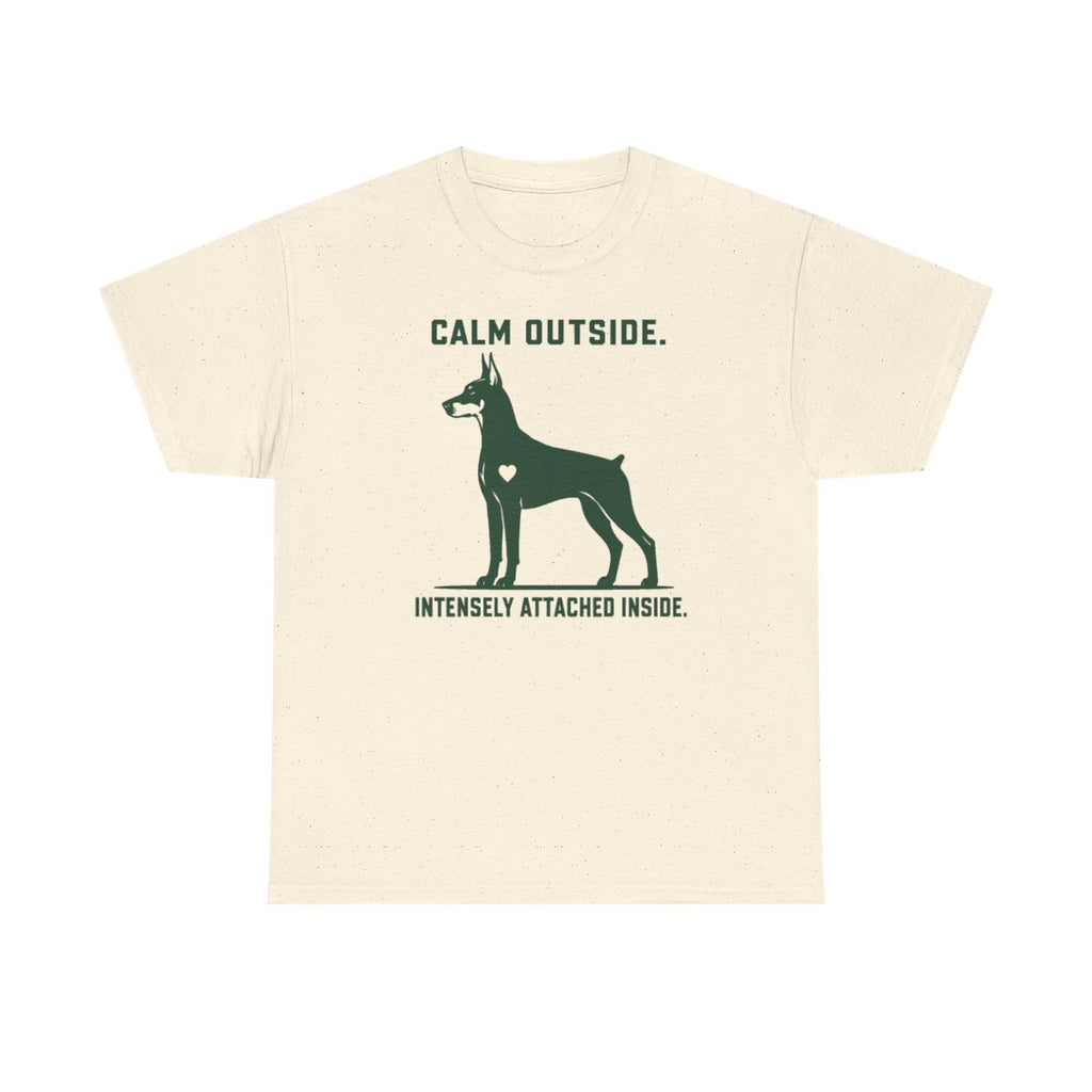 Calm Outside Doberman T-Shirt