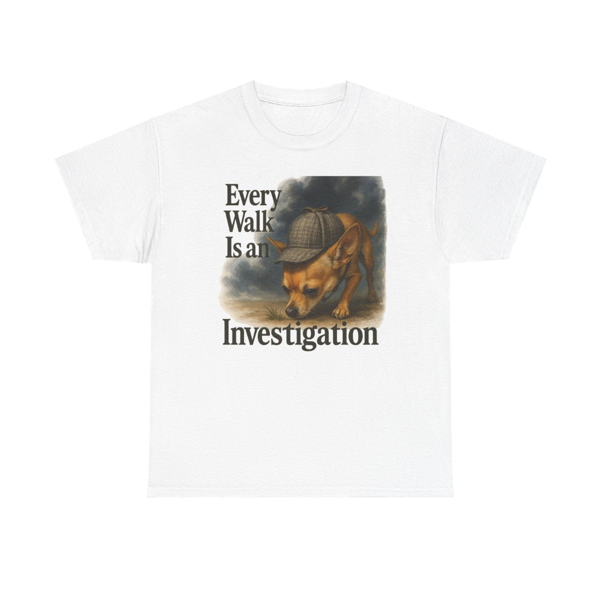 Canine Detective Chihuahua t-shirt, White