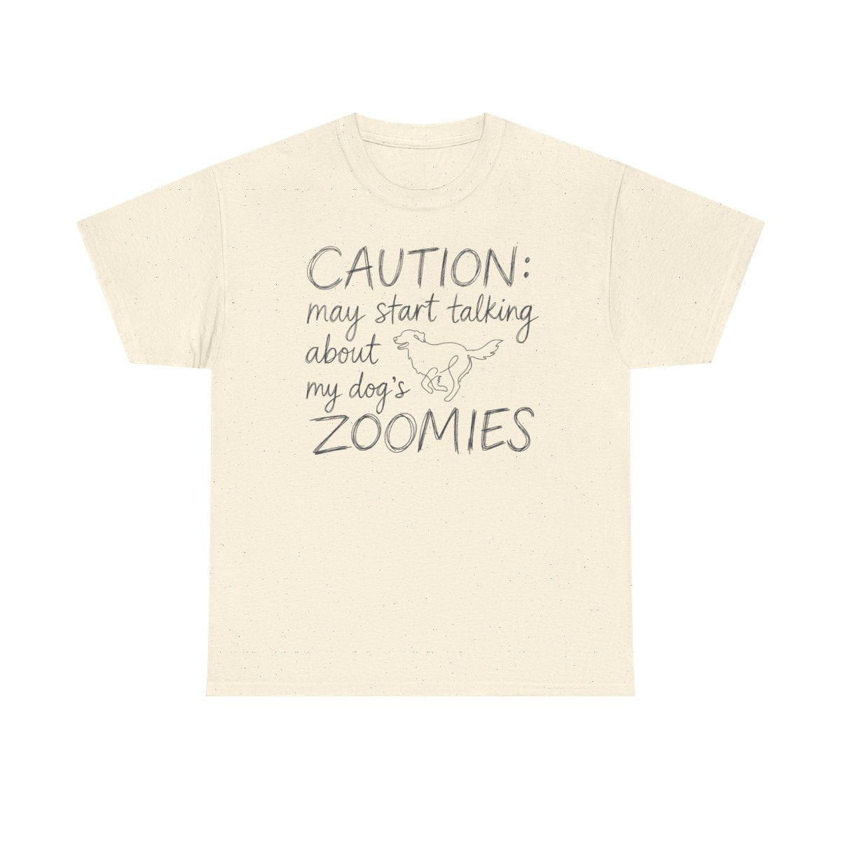 Caution: Zoomies Ahead Golden Retriever T-Shirt