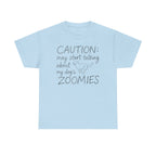 Caution: Zoomies Ahead Golden Retriever T-Shirt