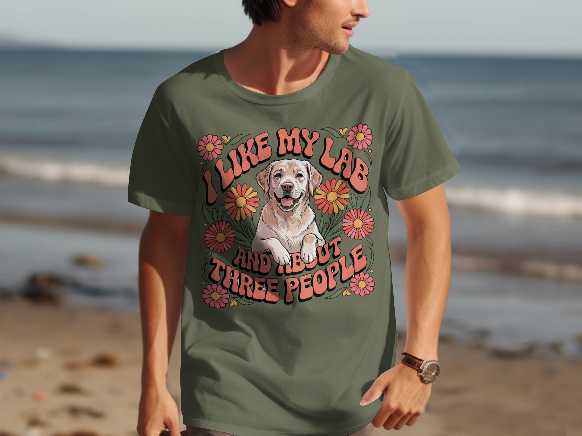 I Like My Lab And About Three People T-shirt product