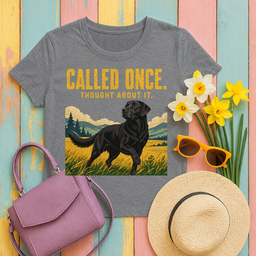 Called Once. Thought About It. Lab T-Shirt in Graphite Heather