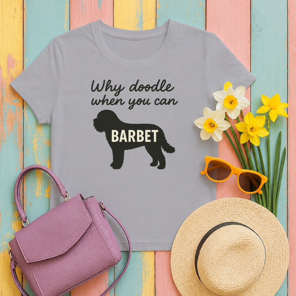 Why Doodle When You Can Barbet Tee in Athletic Heather
