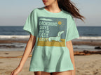 Pale green t-shirt with a graphic of a dachshund and the text "Dachshund Days Are The Best Days".