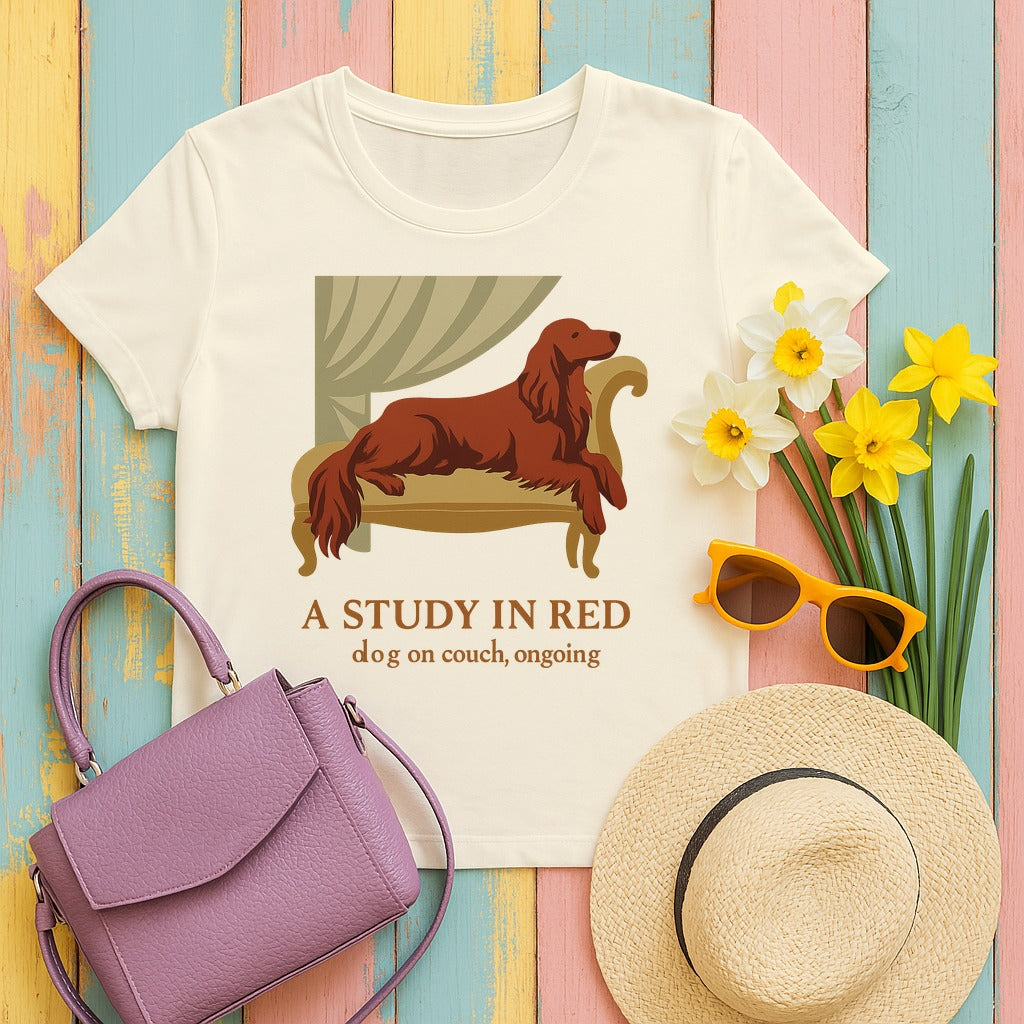 Irish Setter A Study in Red T-shirt in Natural