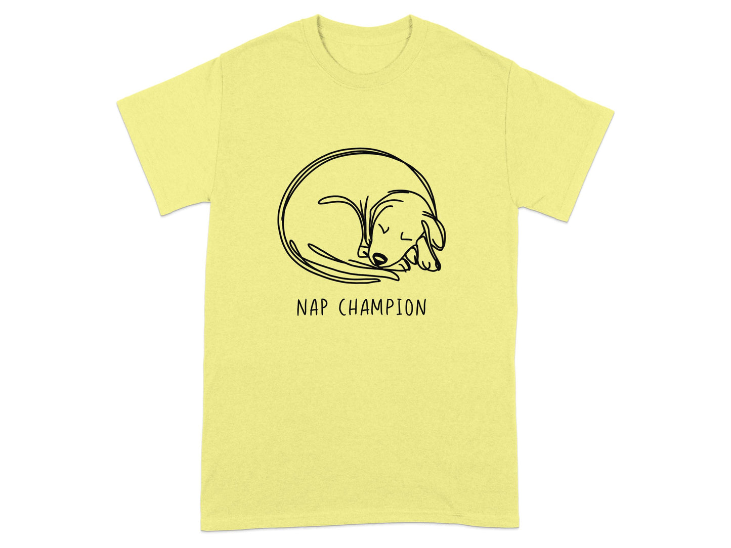 Nap Champion Sleeping Dog Graphic T-Shirt product type