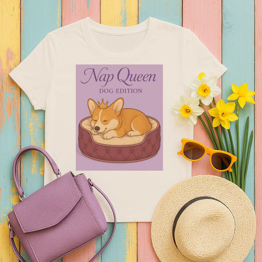 Nap Queen Dog Edition Cute Corgi Sleeping T-shirt product