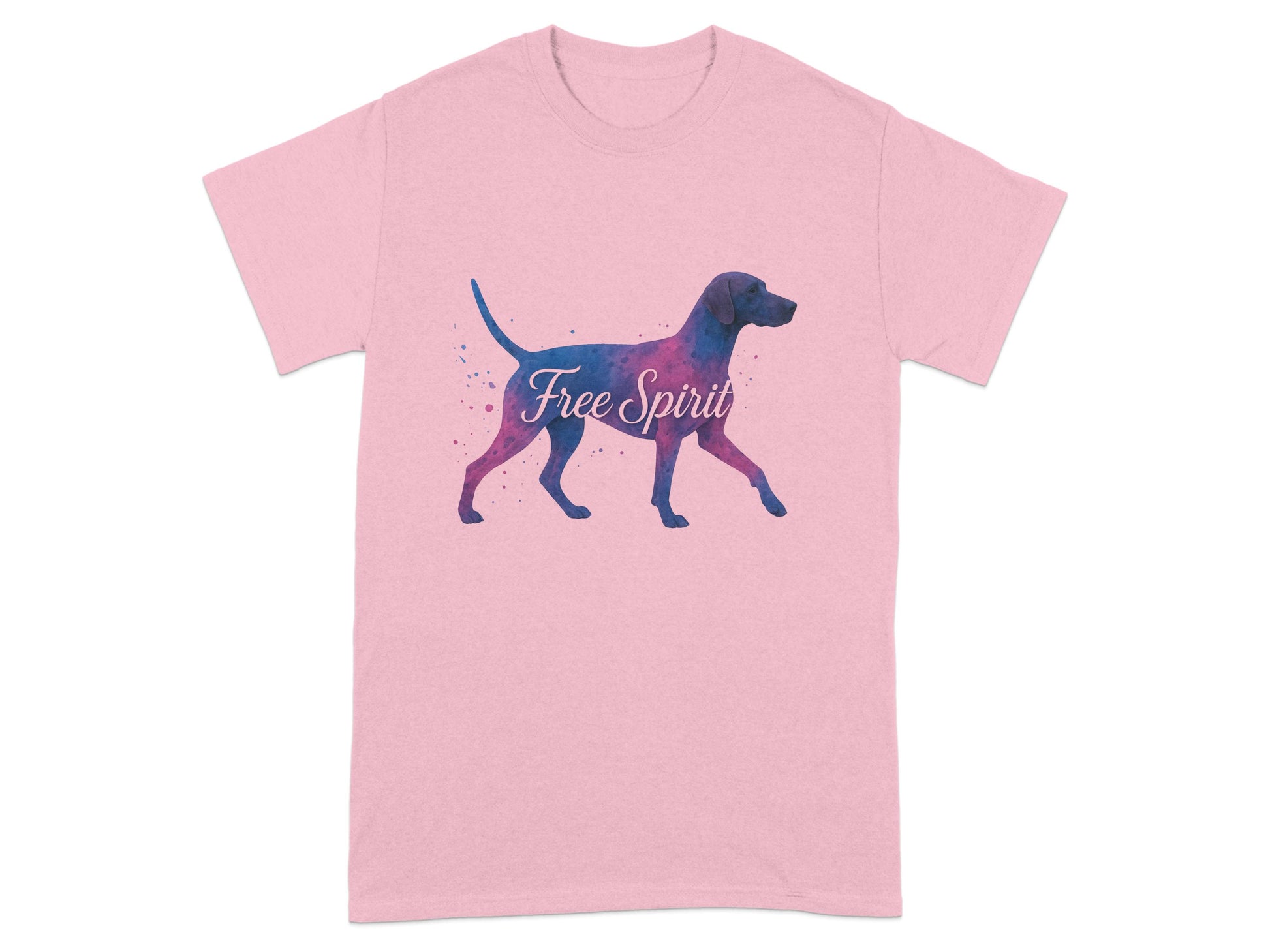 Colorful Dog Design Free Spirit T-Shirt product