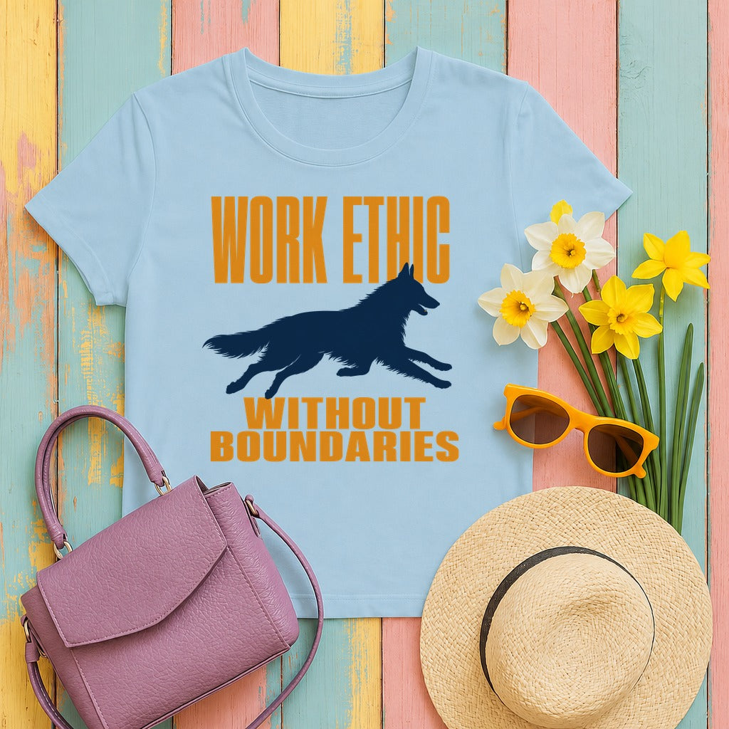 Unleashed Belgian Tervuren T-Shirt in Light Blue