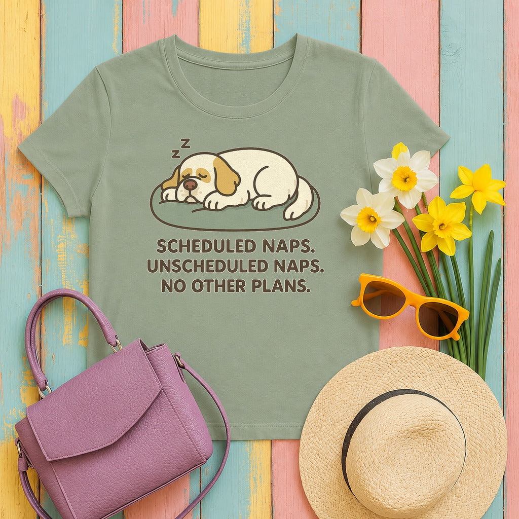 Clumber Scheduled Naps Tee in Sage