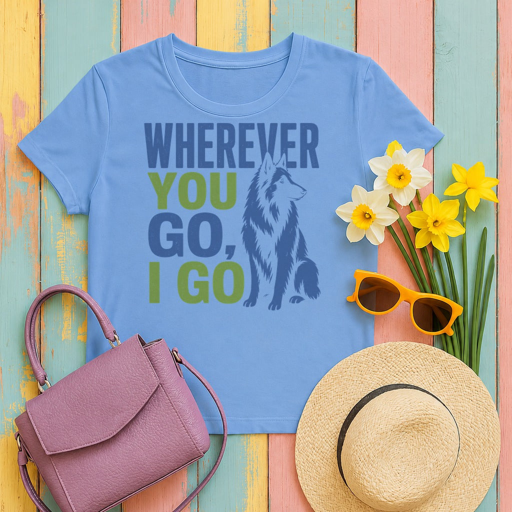 Wherever You Go Tervuren T-Shirt in Carolina Blue