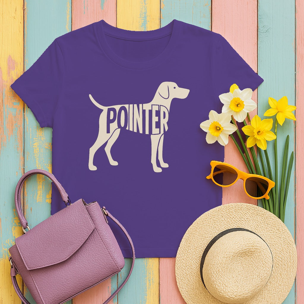 German Shorthaired Pointer Silhouette T-Shirt in Lilac