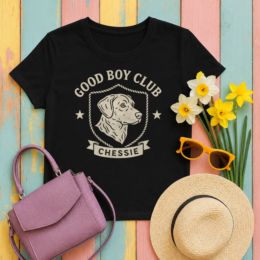 Chesapeake Good Boy Club Tee in Black