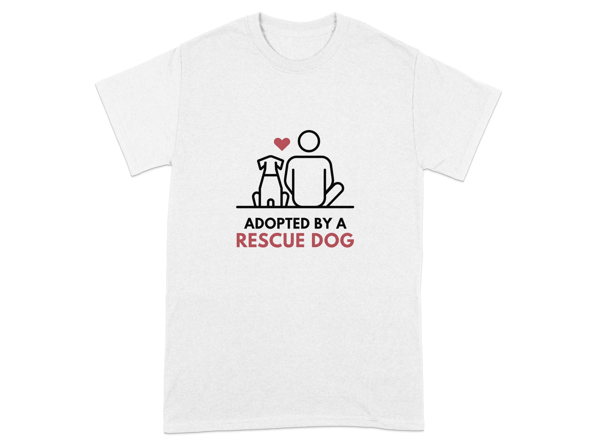 Adopted By A Rescue Dog Graphic T-Shirt product type