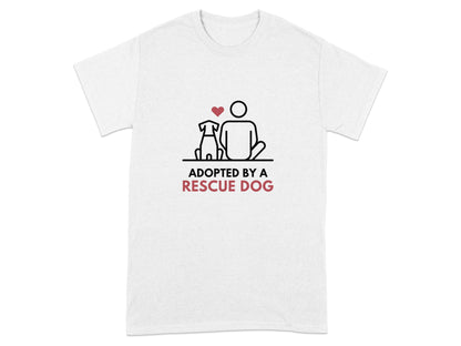 Adopted By A Rescue Dog Graphic T-Shirt product type