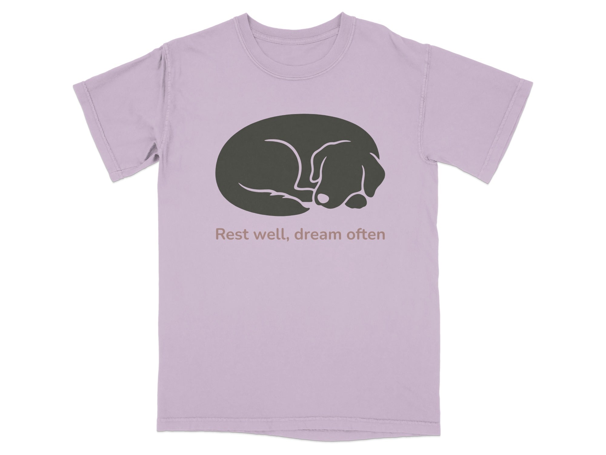 Rest Well Dream Often Sleeping Dog T-Shirt
