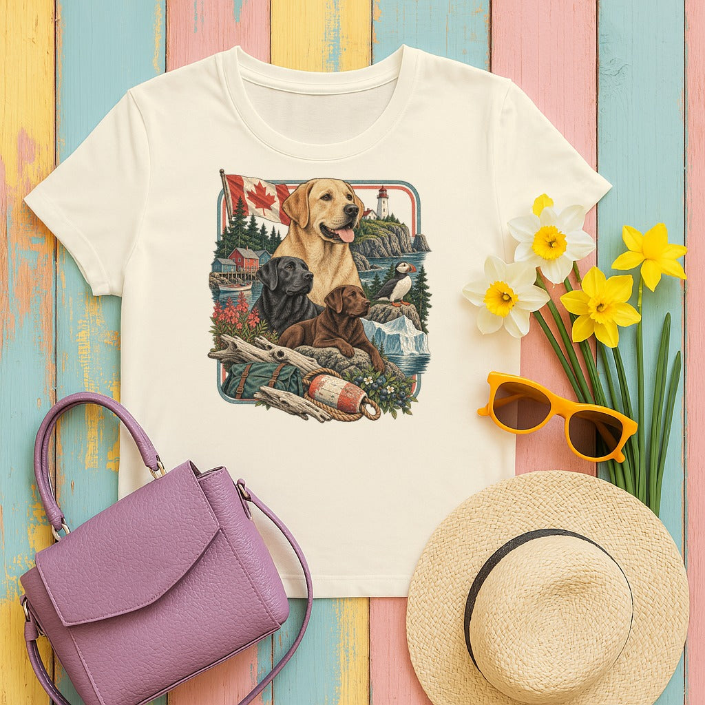 Labrador Retriever Canada Heritage tee, Natural