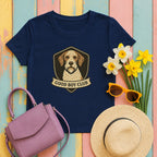 german wirehaired pointer good-boy-club tee flat lay hero