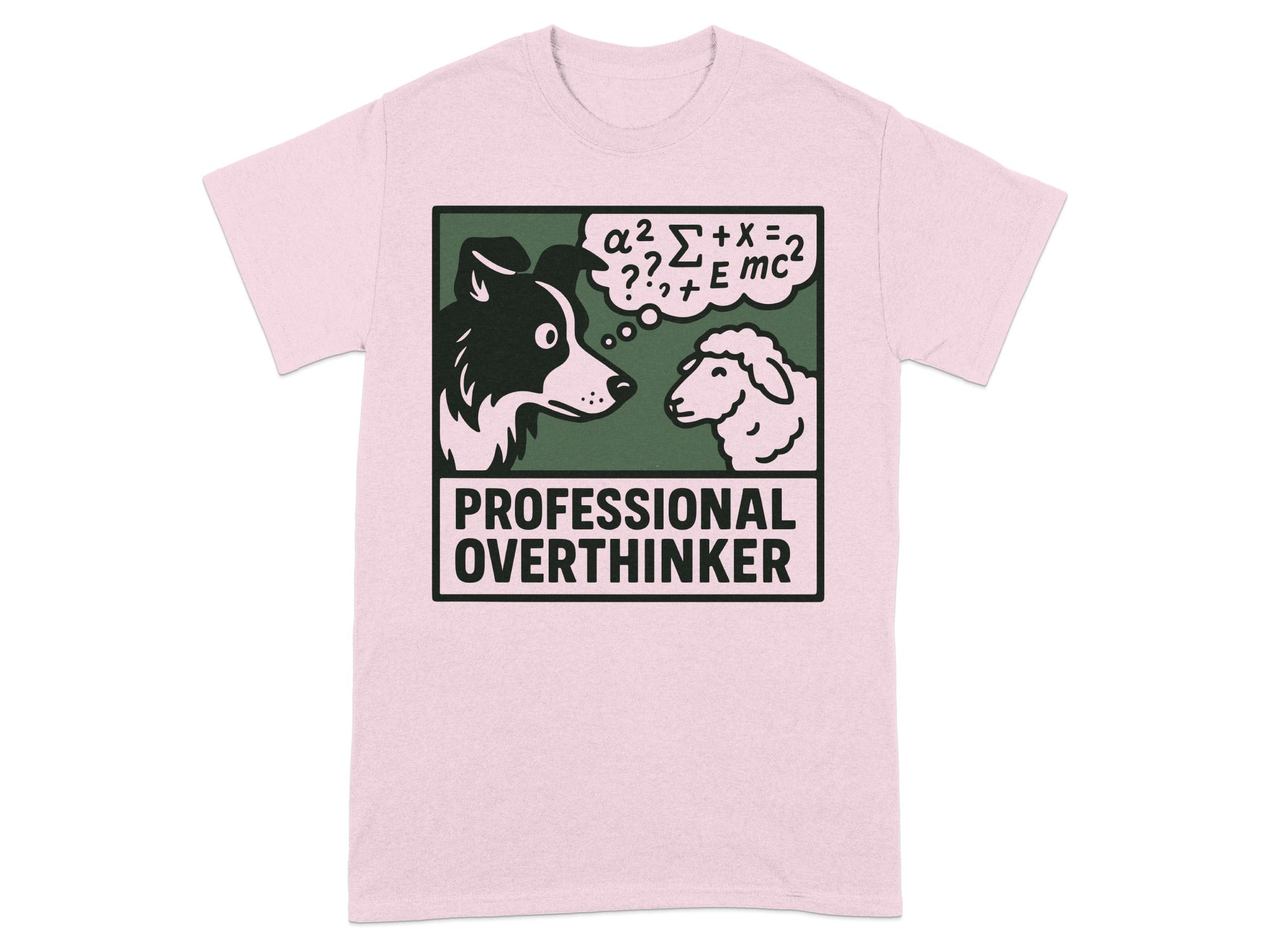 Professional Overthinker Dog and Sheep T-Shirt