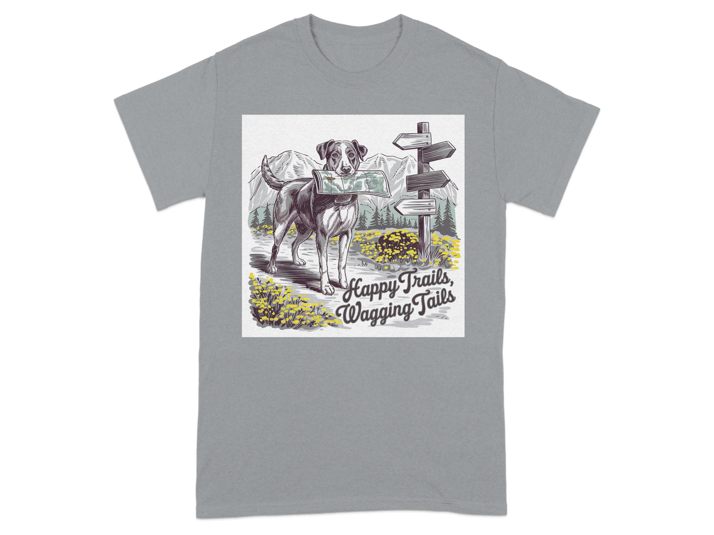 Happy Trails Wagging Tails Graphic T-Shirt product
