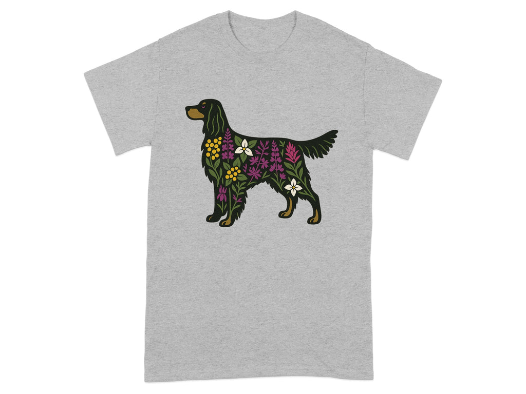 Floral Pattern Dog Graphic T-shirt product type