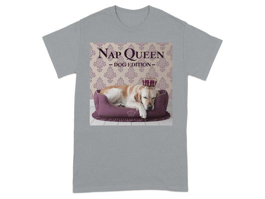 Nap Queen Dog Edition T-shirt grey product type