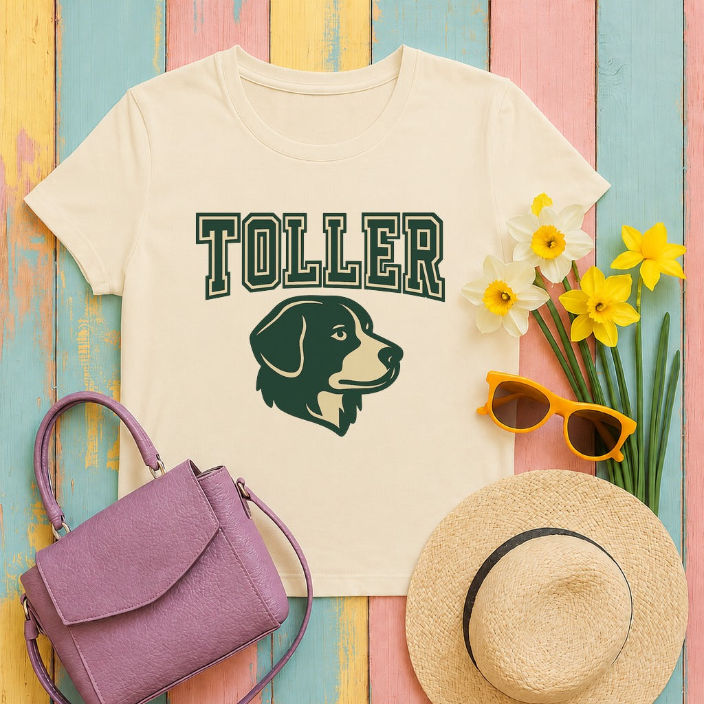 toller toller-varsity tee flat lay hero v8