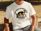 T-shirt with German Shepherd sniffing and text "EVERY WALK IS AN INVESTIGATION".