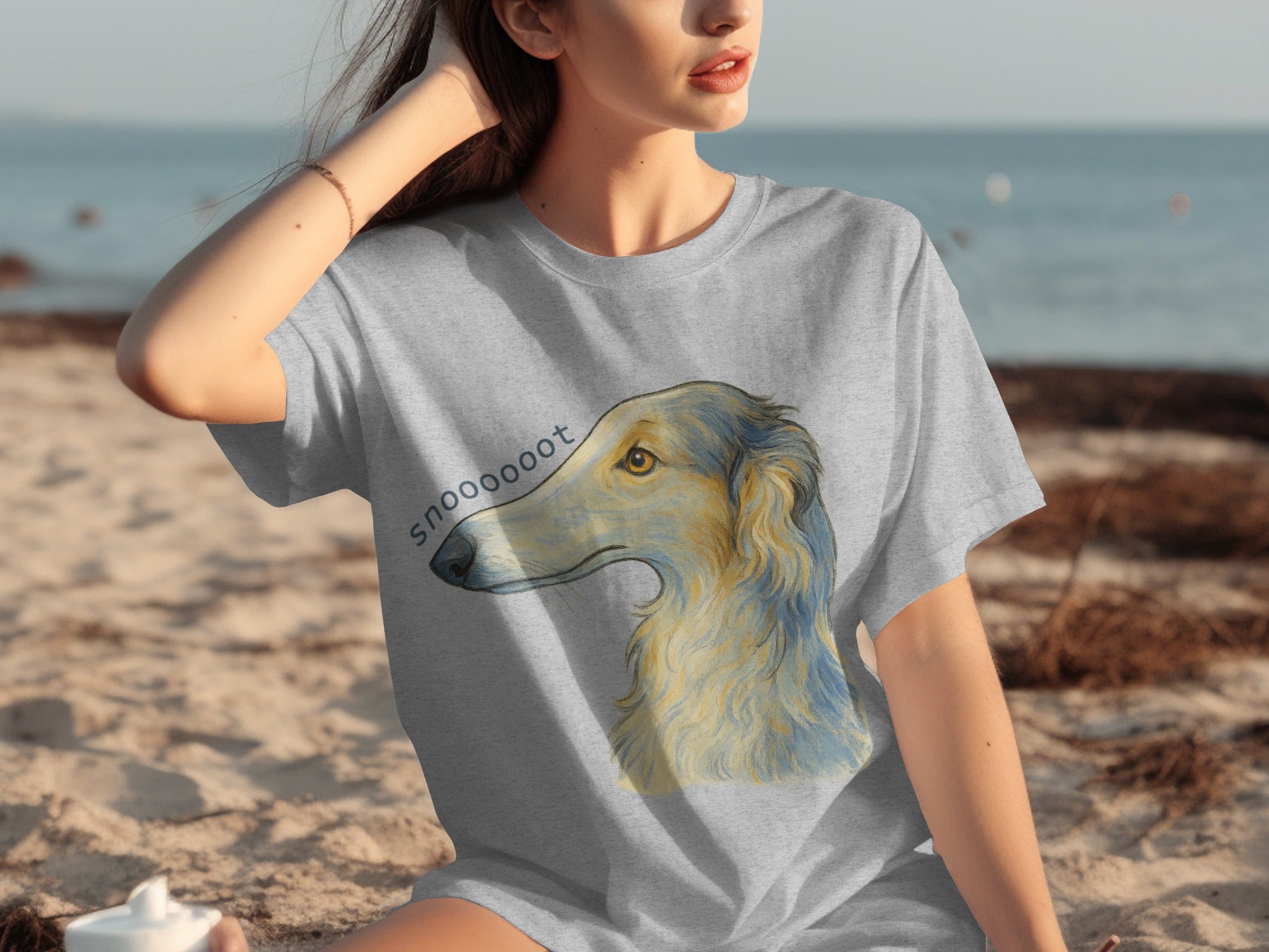 Elegant Dog Illustration Snooooot Graphic T-Shirt product type
